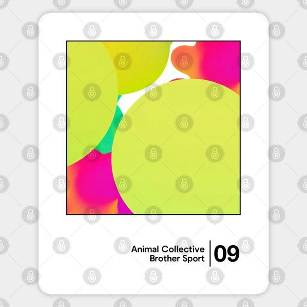 Animal Collective / Minimal Graphic Design Tribute Magnet by saudade